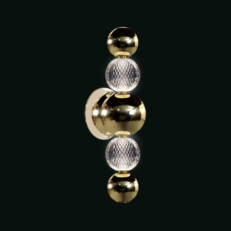 Brillante - Lampada da parete oro