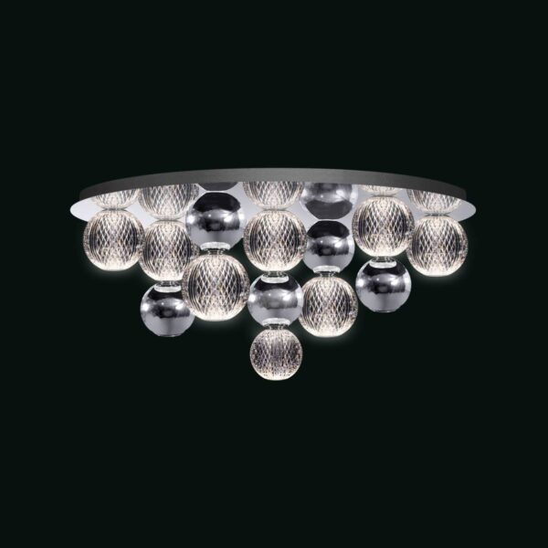 Brillante - Lampada da soffitto cromo