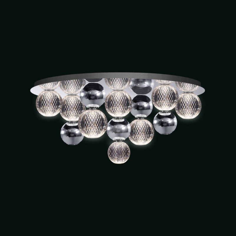 Brillante - Lampada da soffitto cromo