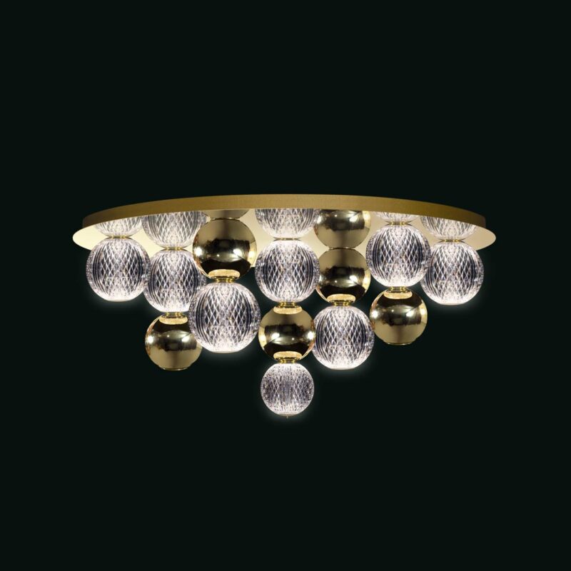 Brillante - Lampada da soffitto oro