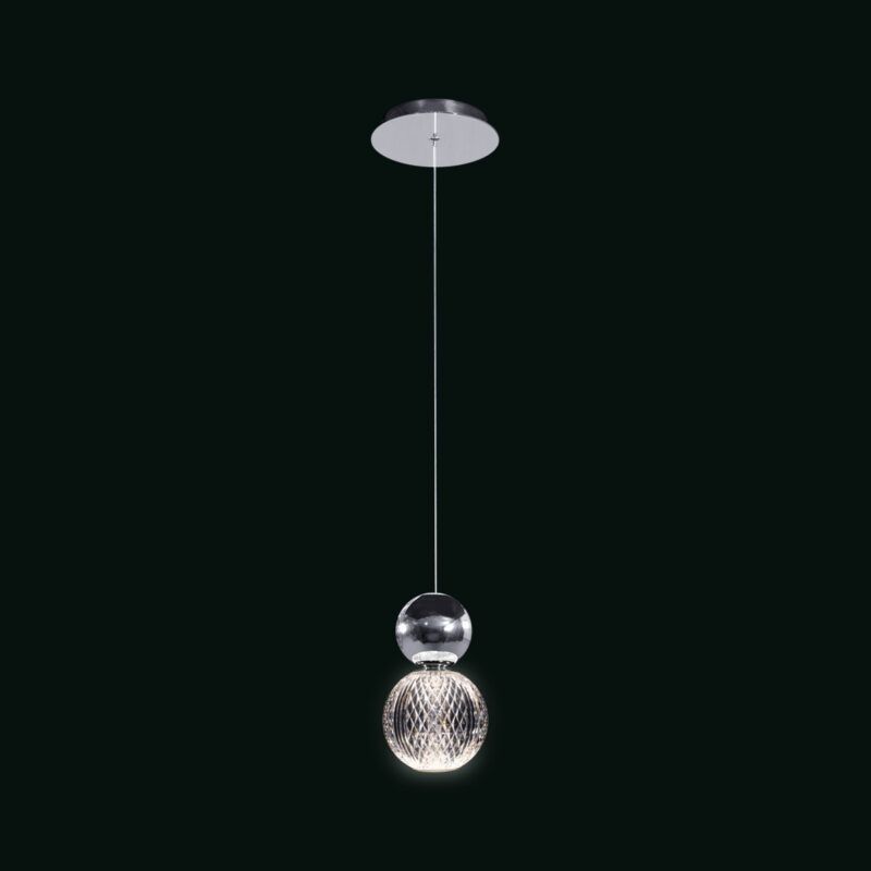 Brillante - Sospensione 1 luce cromo