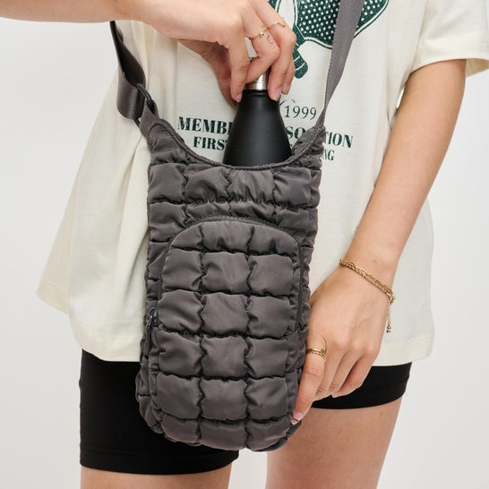 Quilted Puffer Water Bottle Crossbody