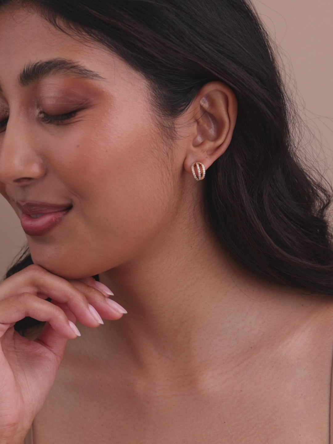 Elisajewels Harper Huggie Hoop Earrings