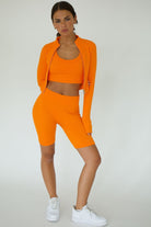 FLAMIN' SEAMLESS ZIP JACKET - Ecozini