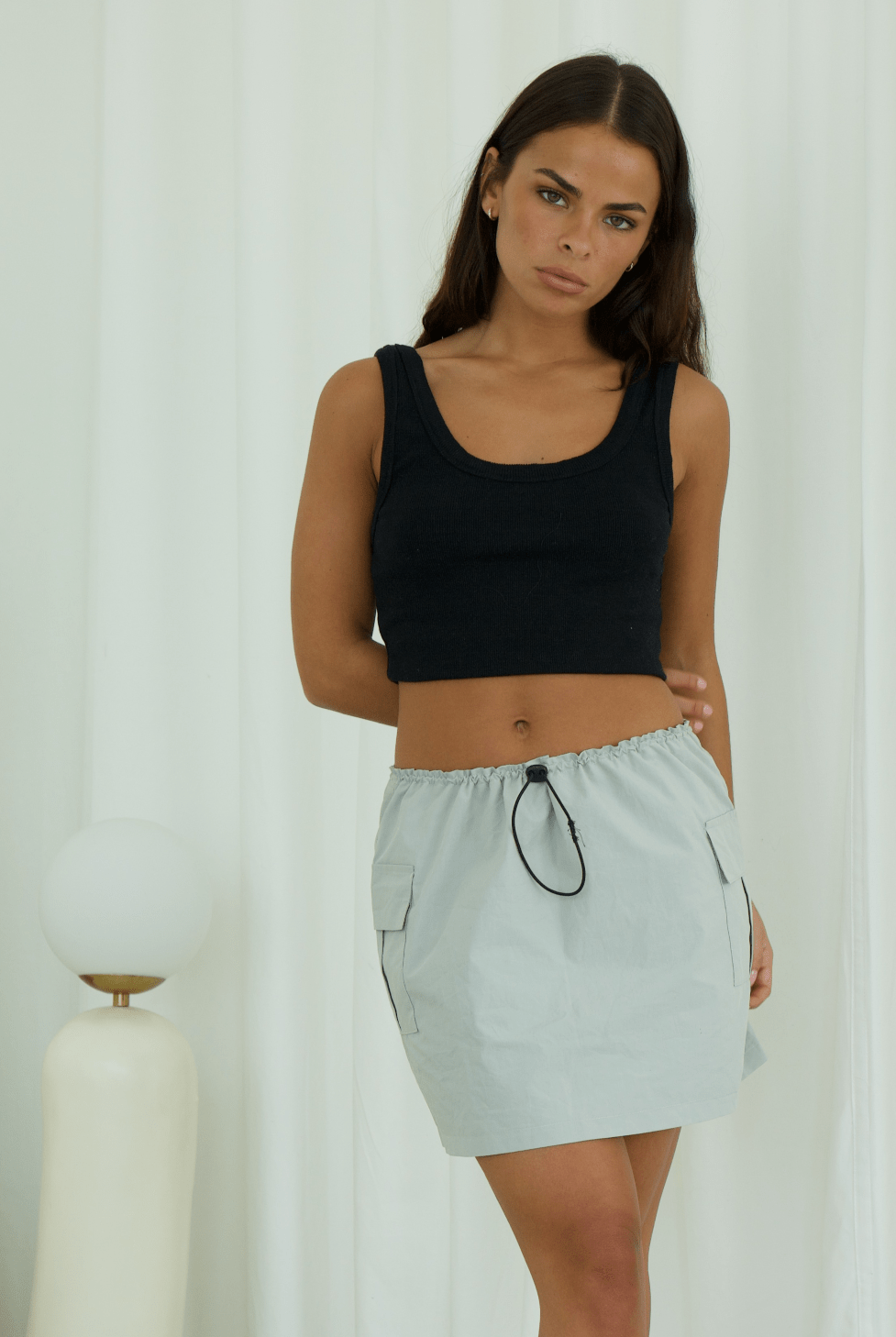 FREYA PARACHUTE CARGO MINI SKIRT - Ecozini