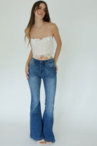 GET FAMOUS HIGH RISE SUPER FLARE JEAN - Ecozini