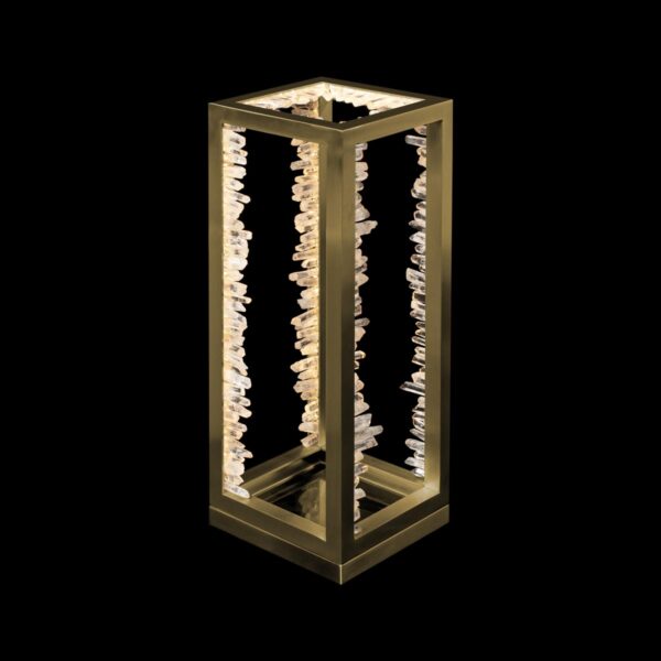Halo rettangolare - Lampada da tavolo oro