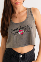 HEARTBREAKER GRAPHIC CROP TOP - Ecozini