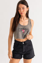 HEARTBREAKER GRAPHIC CROP TOP - Ecozini