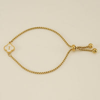 Clover Initial Bracelets