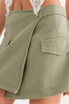 INDIE CARGO WRAP MINI SKIRT - Ecozini
