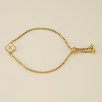 Clover Initial Bracelets