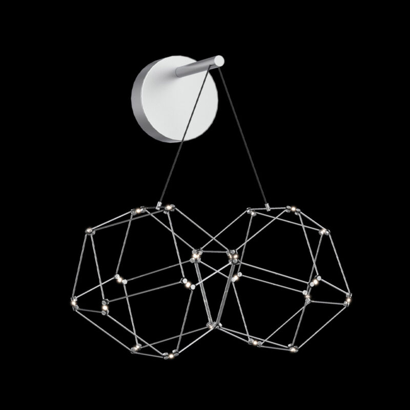 Lucciola - Lampada da parete acciaio