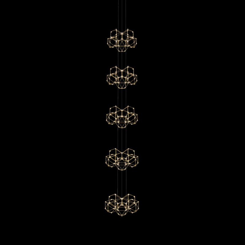 Lucciola - Sospensione 5x5 oro