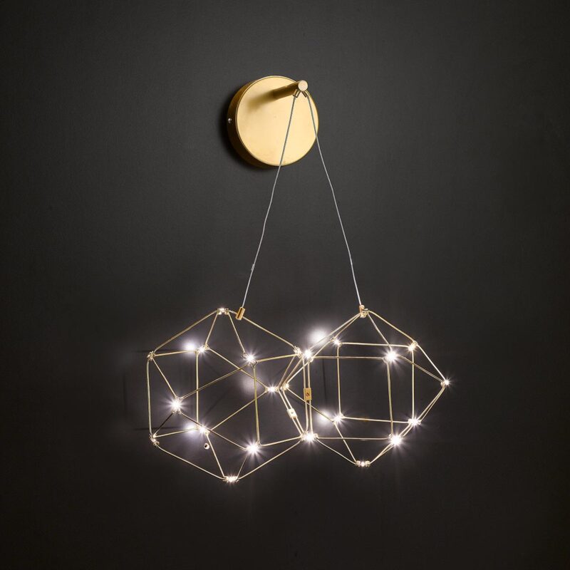 Lucciola Pro - Lampada da parete oro