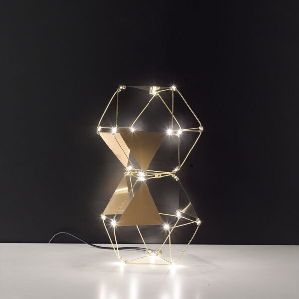 Lucciola Pro - Lampada da tavolo oro