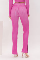 MADDY TWO TONE KNIT FLARE PANT - Ecozini