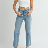 Square Neckline Knit Crop Top