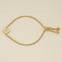 Clover Initial Bracelets