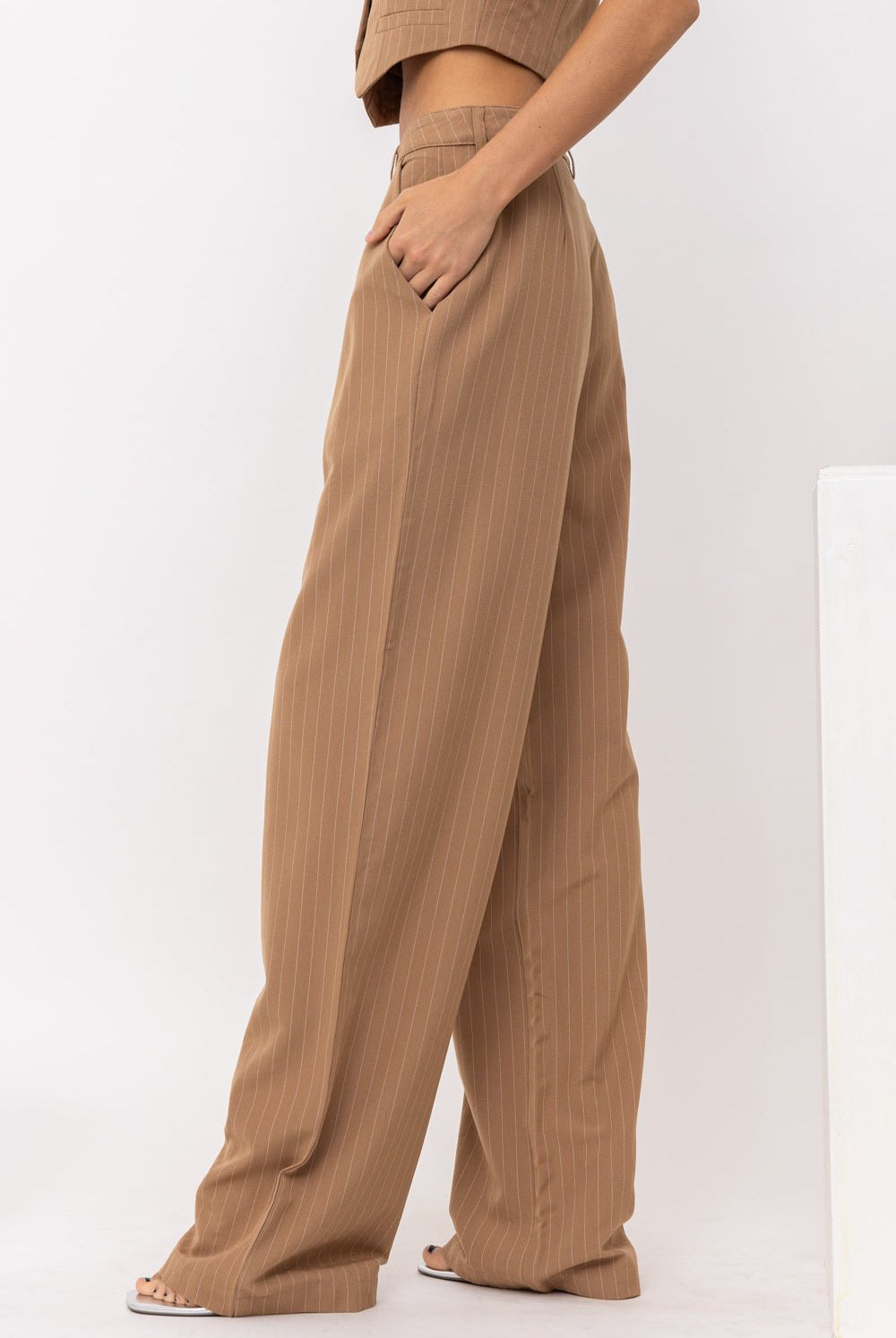 PENNY PINSTRIPE TROUSER PANT - Ecozini