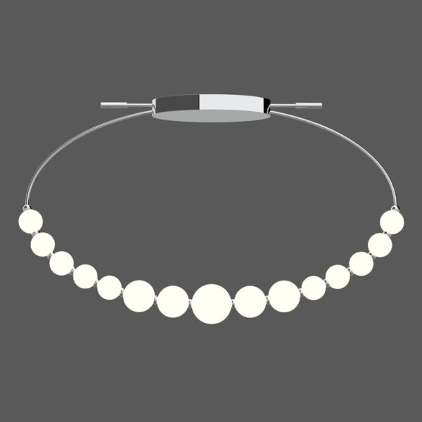 Perla - Lampada a soffitto cromo