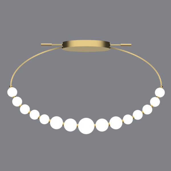 Perla - Lampada a soffitto oro