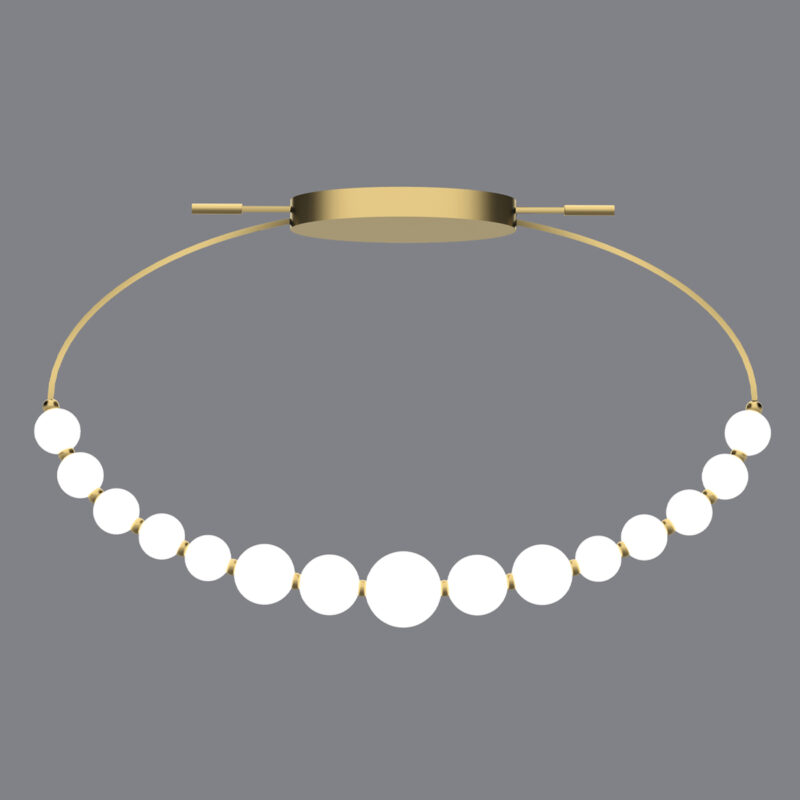 Perla - Lampada a soffitto oro