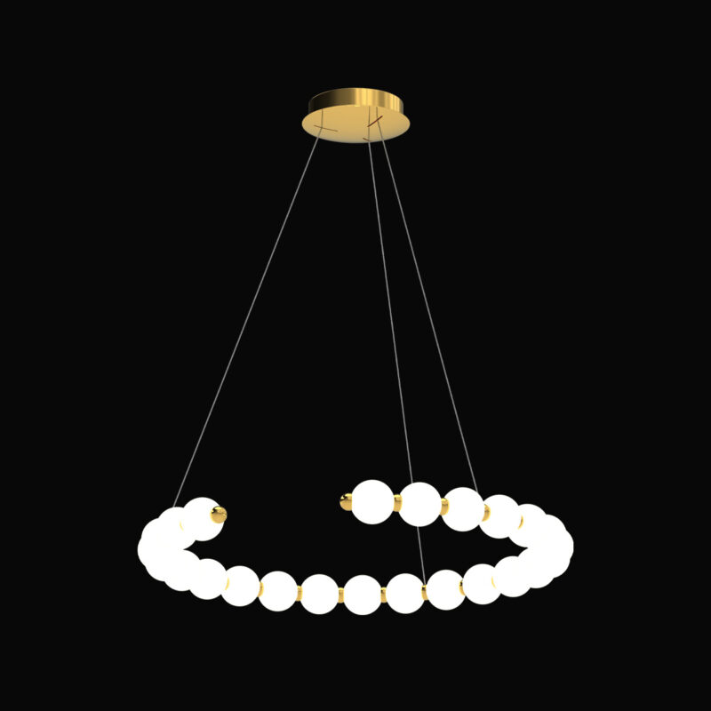Perla - Sospensione a 24 luci oro