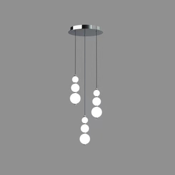 Perla - Sospensione 3 luci cromo - 3ACHR