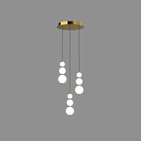 Perla - Sospensione 3 luci oro - 3AGOL