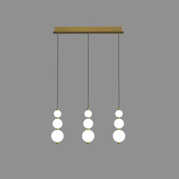 Perla - Sospensione a 3 luci oro - 3BGOL