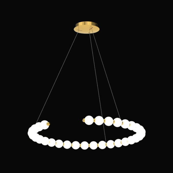 Perla - Sospensione a 32 luci oro