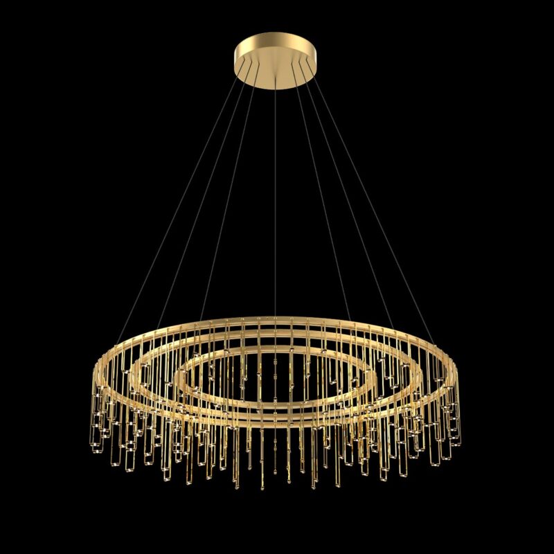 Scintilla - Sospensione a 3 livelli oro chiusa