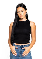 SERENITY HIGH NECK RIB TANK - Ecozini