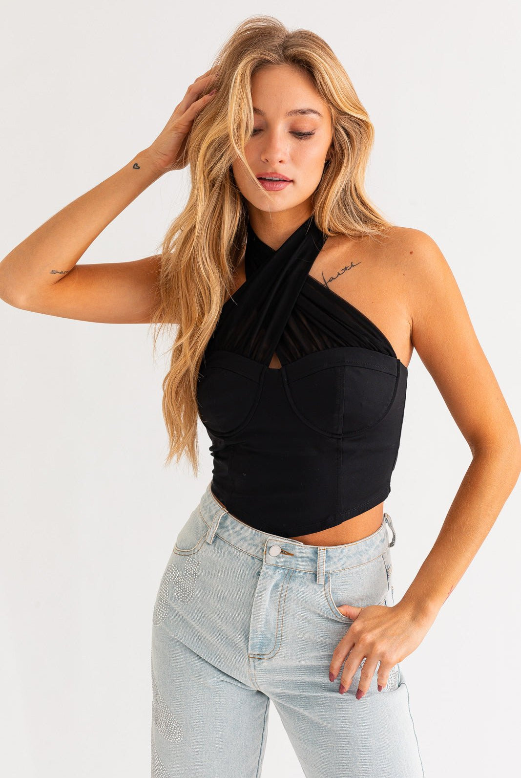 TELL ALL HALTER CORSET - Ecozini