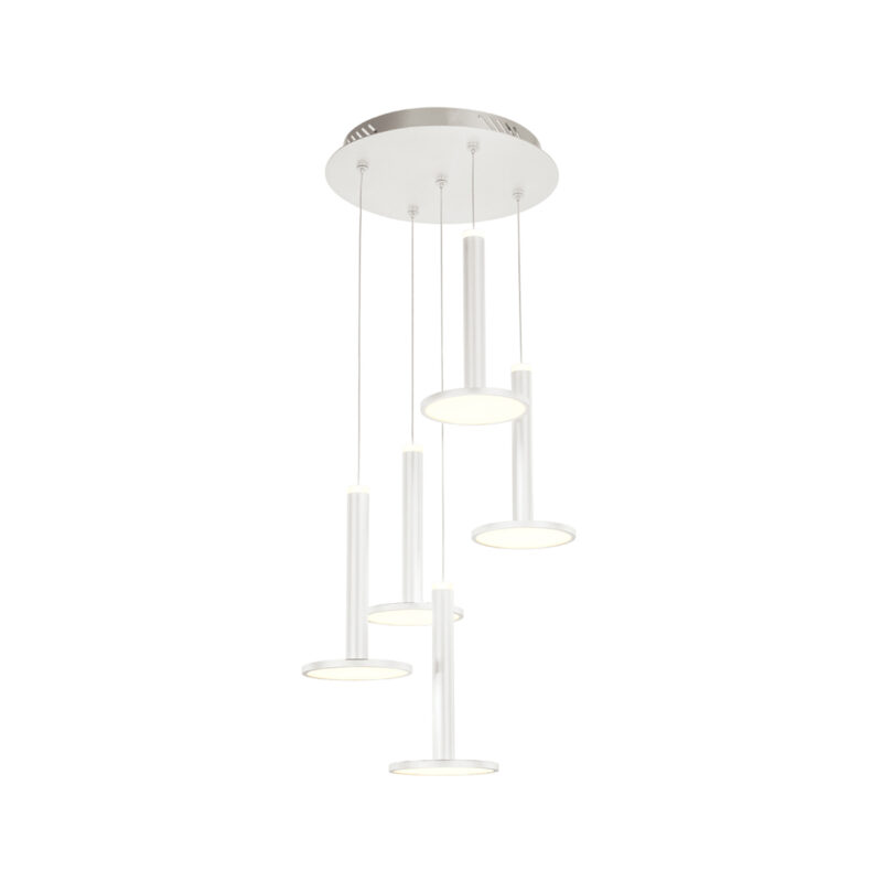 Tua - Sospensione a 5 luci bianco - 5AWH
