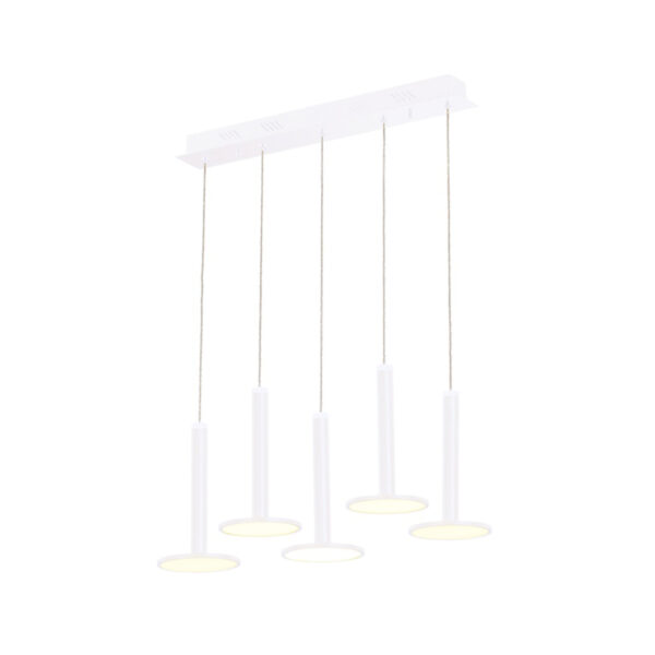 Tua - Sospensione a 5 luci bianco - 5BWH