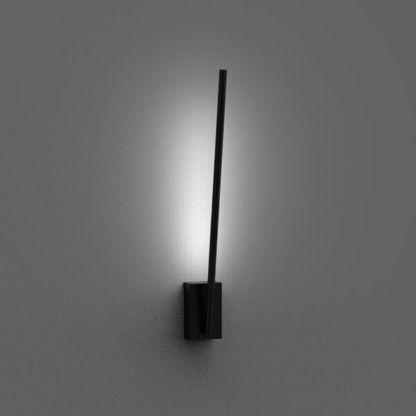 Tubular - lampada da parete nero - 1ABLK