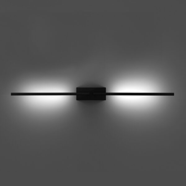 Tubular - Lampada da parete nero - 2ABLK
