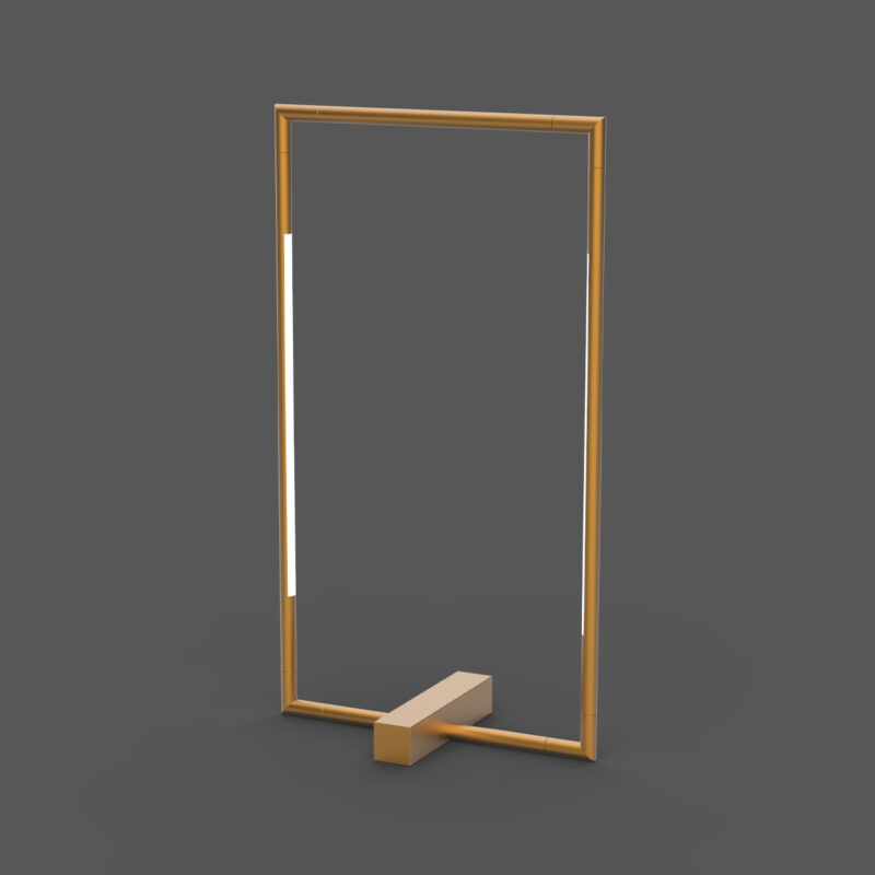 Tubular - Lampada da tavolo 2 luci oro