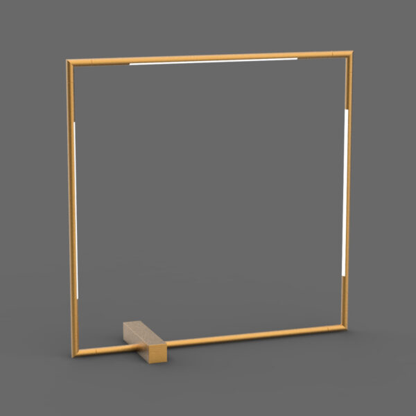 Tubular - Lampada da tavolo 3 luci oro