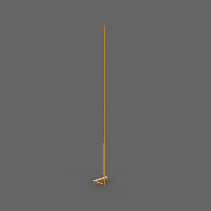 Tubular - Lampada da terra oro