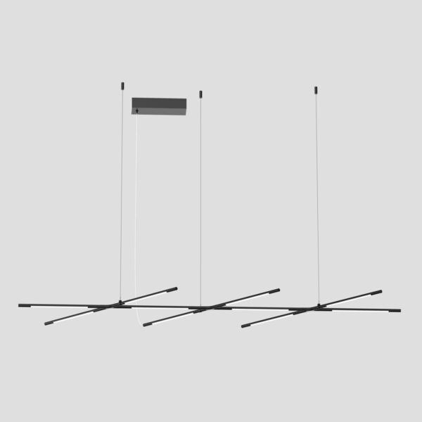 Tubular - Sospensione a 10 luci nero