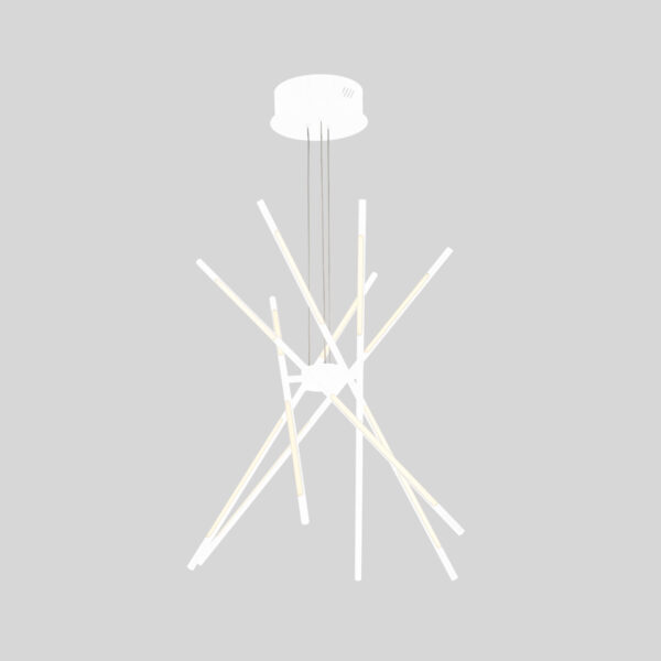Tubular - Sospensione 12 luci bianco
