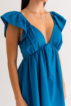 WAVERLY RUFFLE BABYDOLL DRESS - Ecozini