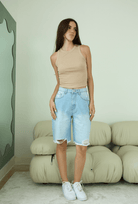 ZURI DISTRISSED DENIM SHORT - Ecozini